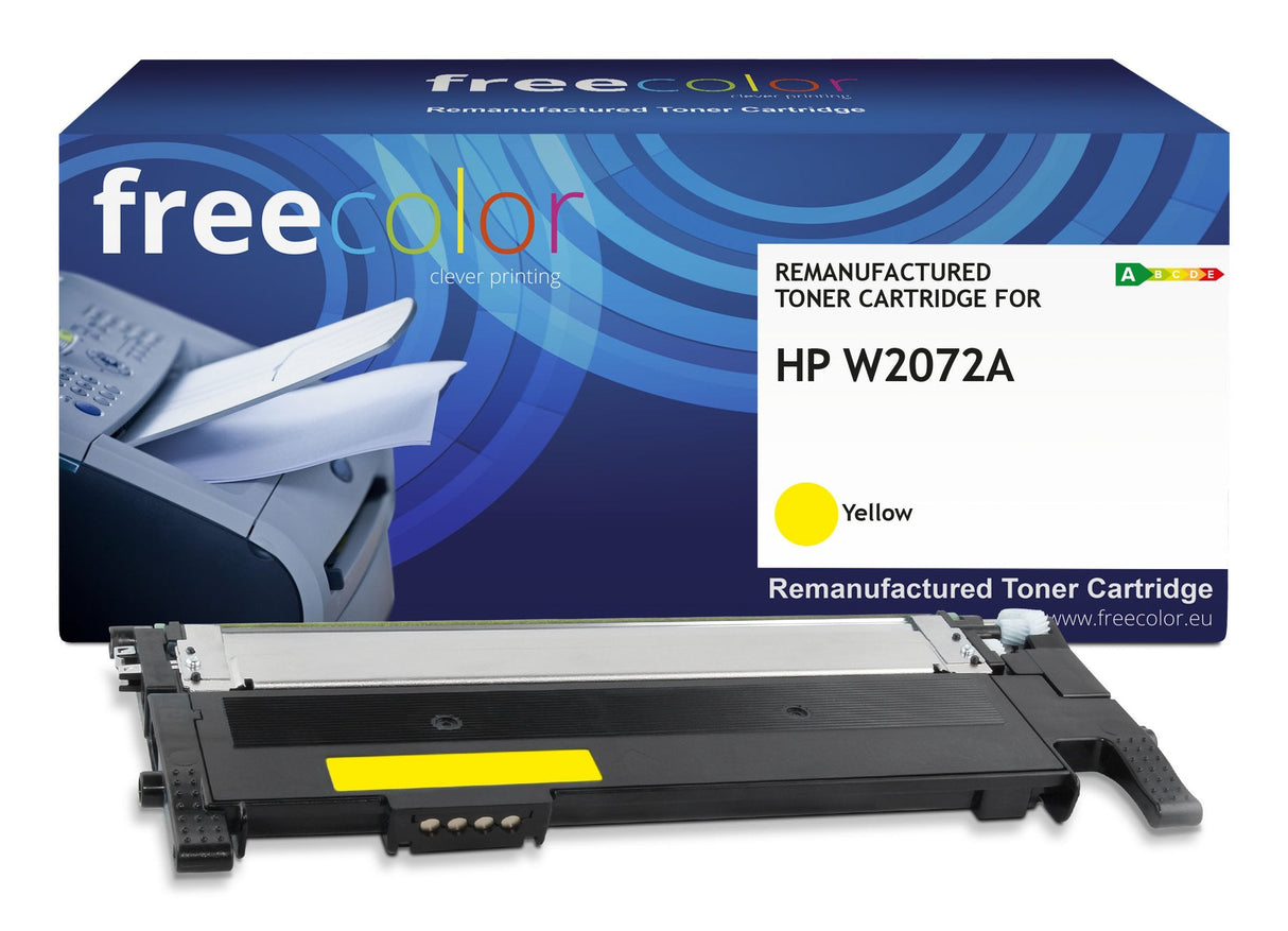 Freecolor Toner Hp W2072a Amarillo Con Chip 1000p Compatible