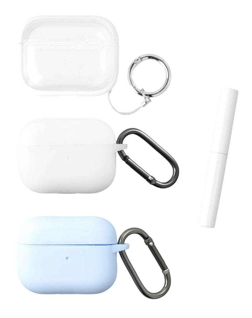 4smarts Case Set Omega Airpods Pro2.3er Set Wei. Hellblau