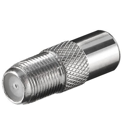 Adaptador F: F Hembra A Tv Coaxial Macho Goobay