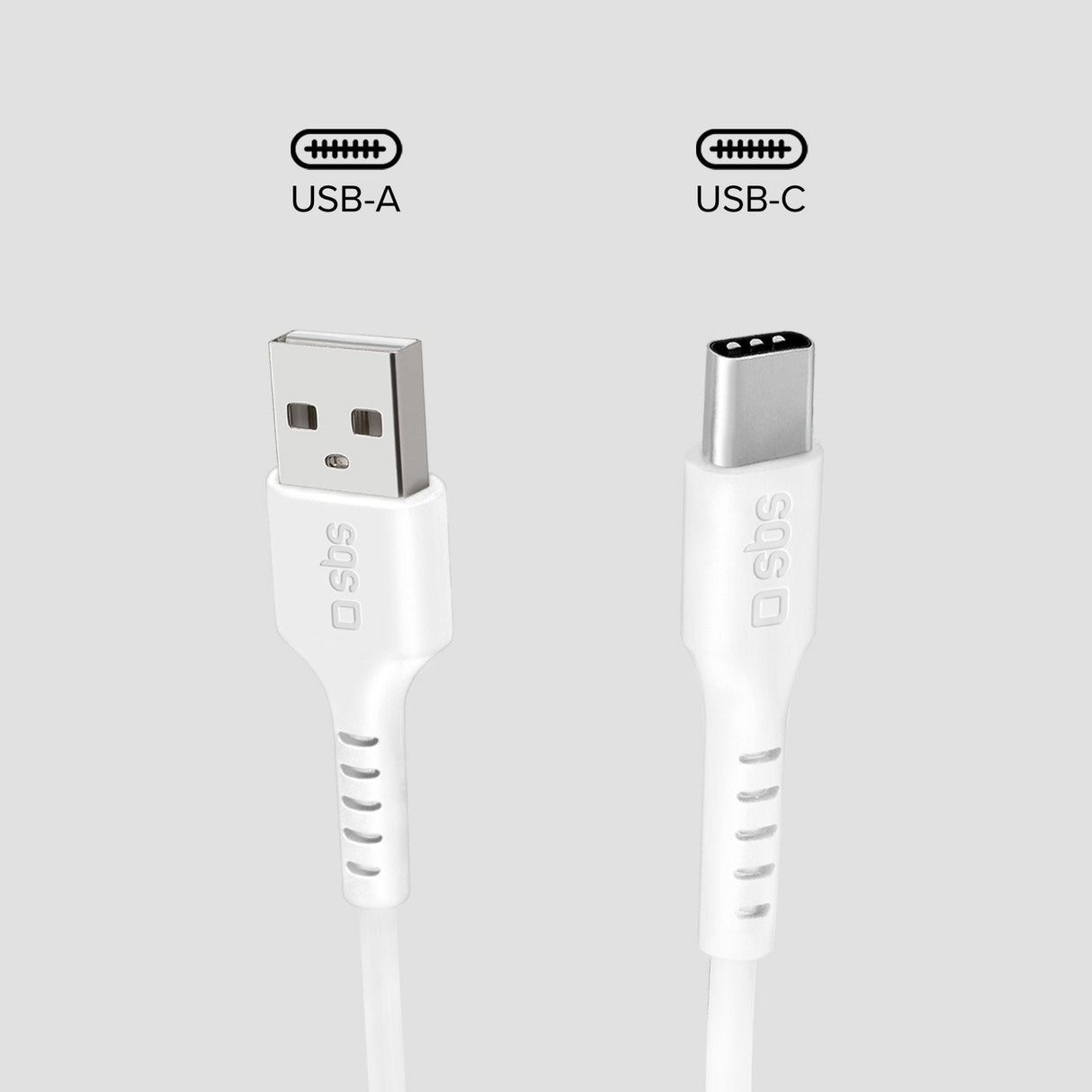 Sbs Usb Zu Usb-C Kabel 1m Weiá