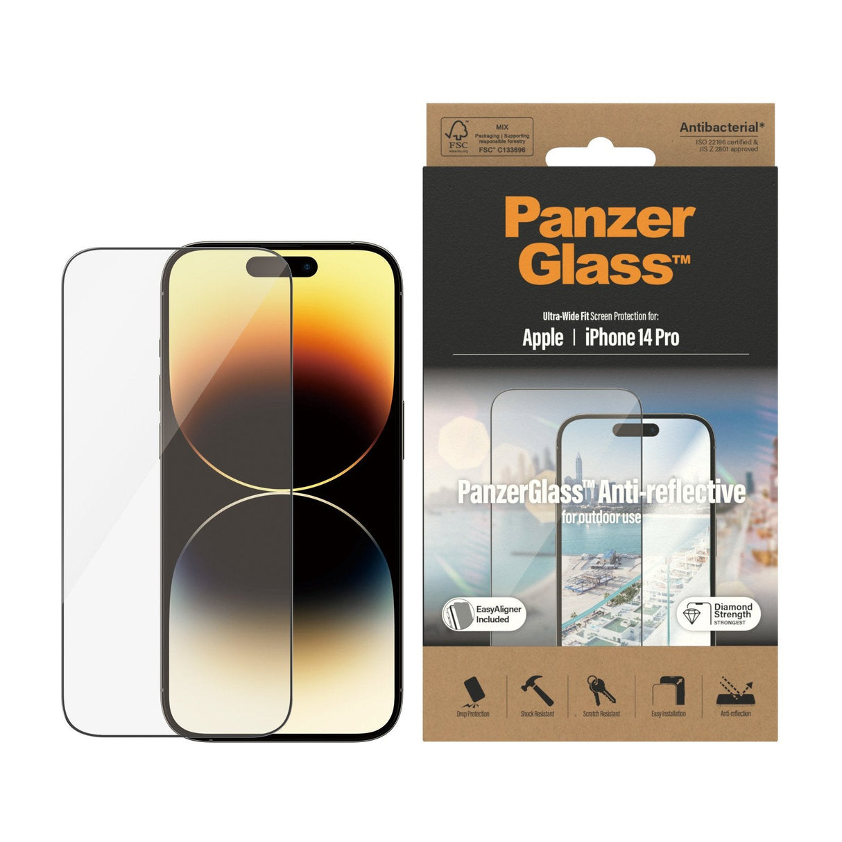 Apple Iphone Protector De Pantalla Anti-Reflejante Panzerglass Ultra-Wide Fit 1 Pieza(S)