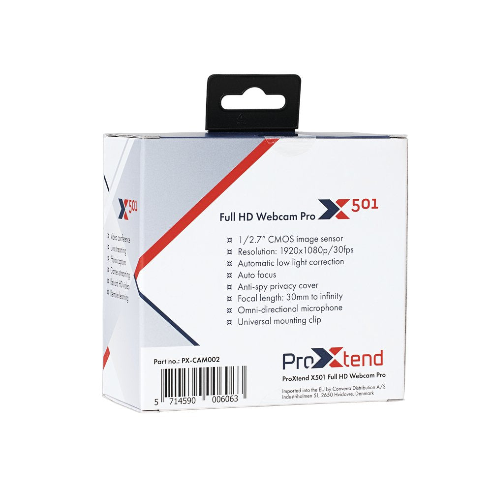 EAN 5714590006063 - ProXtend X501 Full HD PRO cámara web 2 MP 1920 x 1080 Pixeles USB 2.0 Negro imagen 7