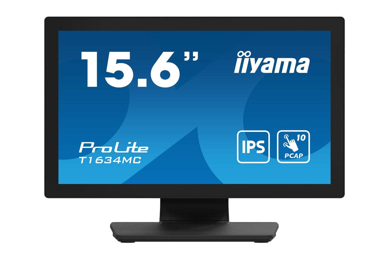Iiyama 39,5 Cm 15,6" T1634mc-B1s 16:9 M-Touch Hdmi+Dp+Vga