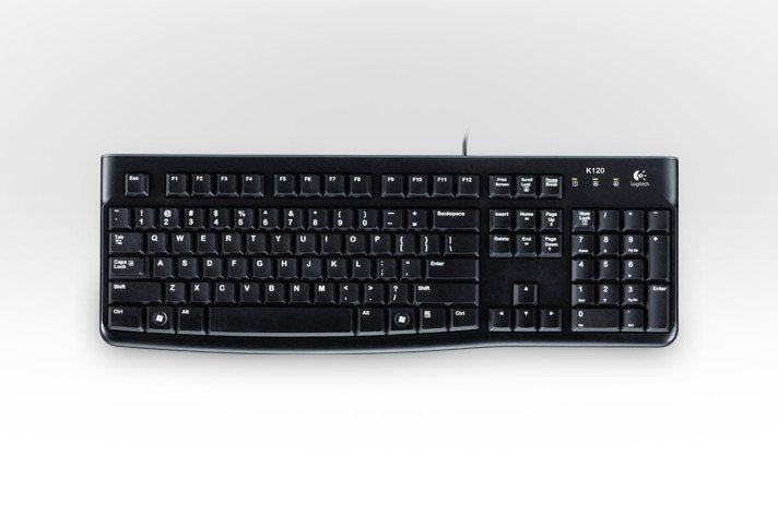 Teclado Ruso Logitech K120 For Business Usb Qwerty Negro 920-002522