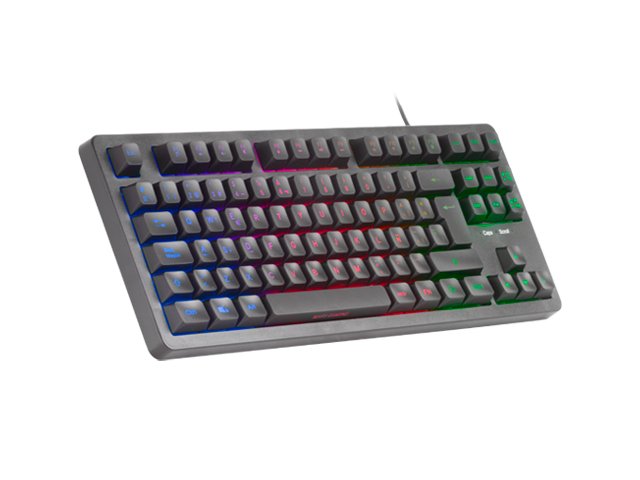 Teclado Español Hibrido Mecanico F-Rgb Mk023es Negro Mars Gaming Teclas H-Mech/ Compacto/ Iluminación Frgb