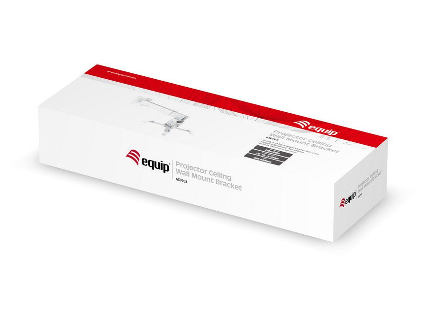 Equip Soporte De Proyector Inclinable Para Techo O Pared 430-650mm Hasta 20kgs Blanco