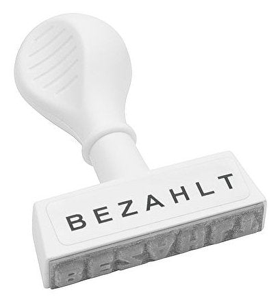 Wedo Stempel - Standardtext - Bezahlt - Sin