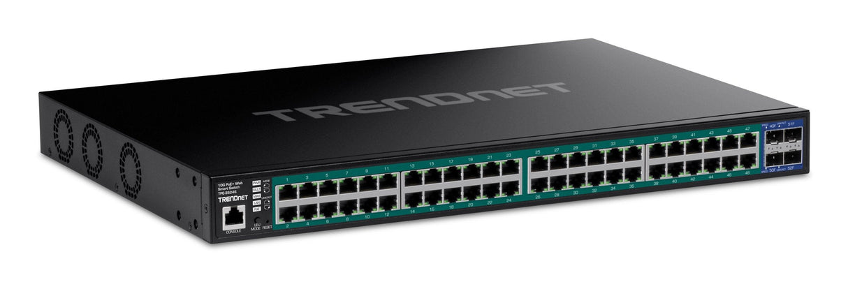 Conmutador Web Smart Poe+ Gigabit De 52 Puertos Trendnet Con Sfp+ 10g