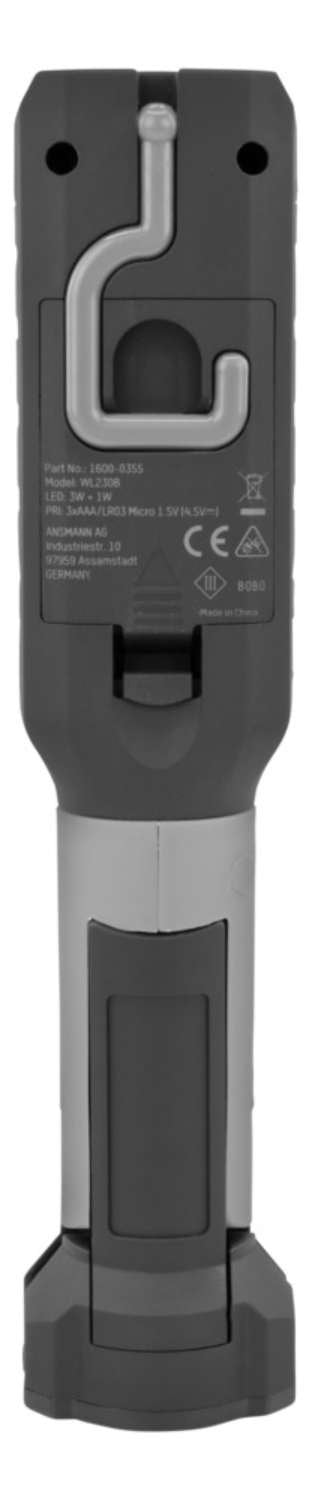 EAN 4013674166442 - Ansmann WL230B Negro, Gris Linterna de mano COB LED imagen 5