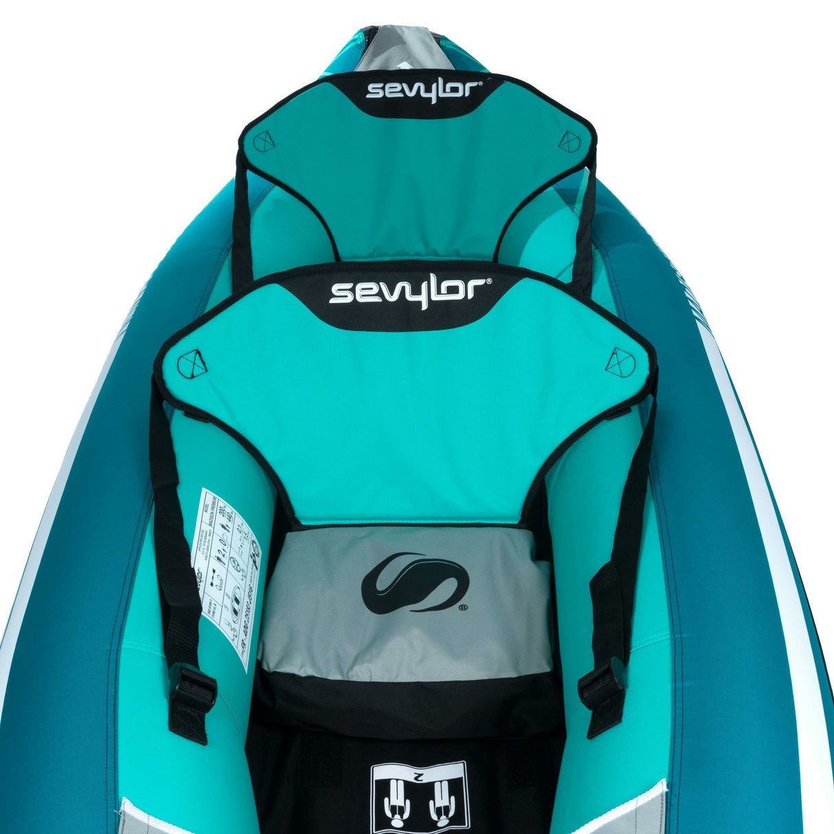 EAN 3138522089542 - Sevylor Madison 2 personas(s) Negro, Turquesa Kayak de aguas bravas imagen 4