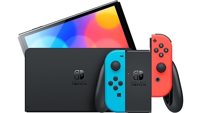 Nintendo Switch Oled Videoconsola Portátil 17,8 Cm (7") 64 Gb Pantalla Táctil Wifi Negro, Azul, Rojo