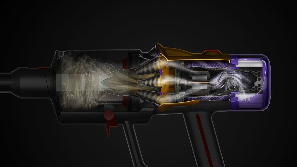 EAN 5025155088180 - Dyson V12 Detect Slim Absolute Aspiradora escoba 2 en 1 Batería Secar Sin bolsa 545 W Níquel, Amarillo imagen 7