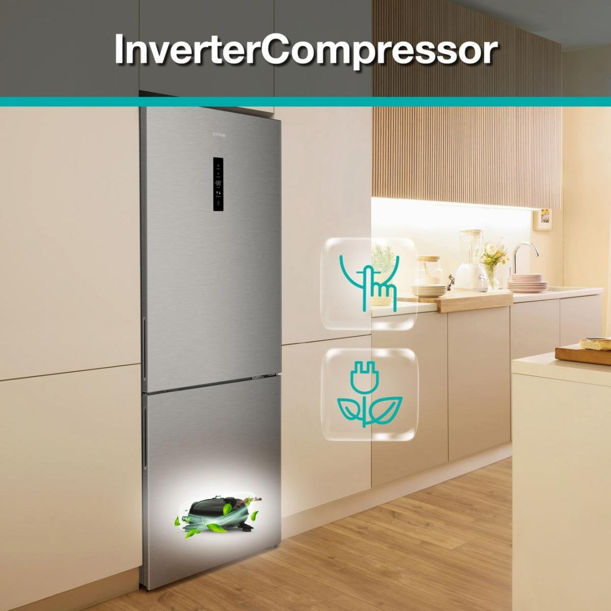 EAN 3838782783555 - Gorenje NRK720CAXL4 Independiente 495 L Gris, Acero inoxidable, Gris Oscuro imagen 12