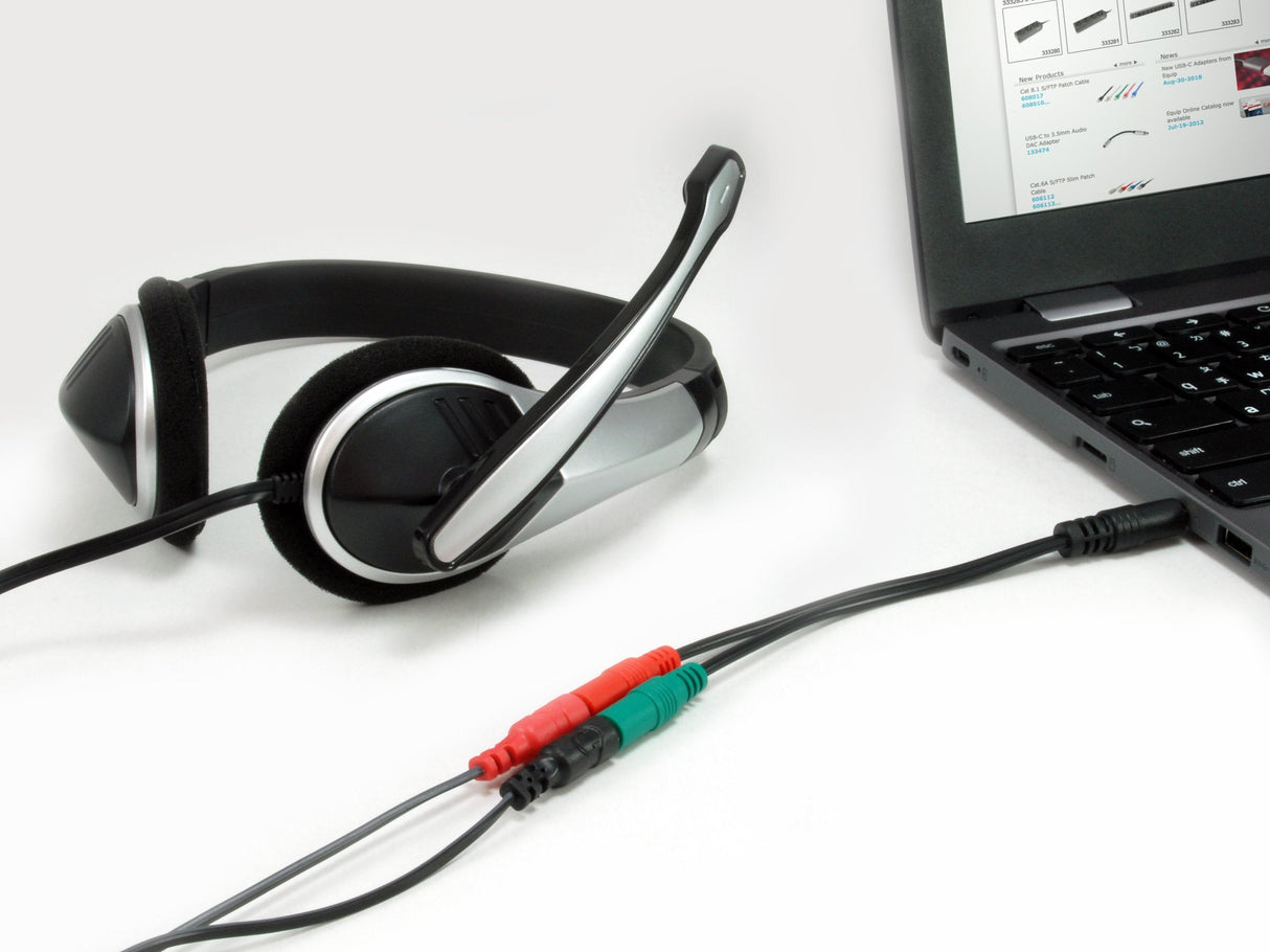 Equip Audio Splitter Y-Kabel Male To Female 1xst->2xbu