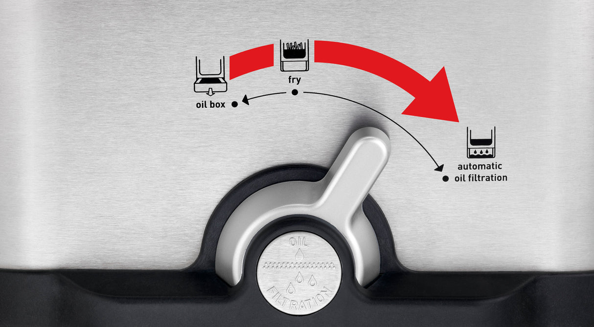 Tefal Oleoclean Pro Fr 8040, Freidora 3,5 L Sencillo Negro, Acero Inoxidable 2300 W