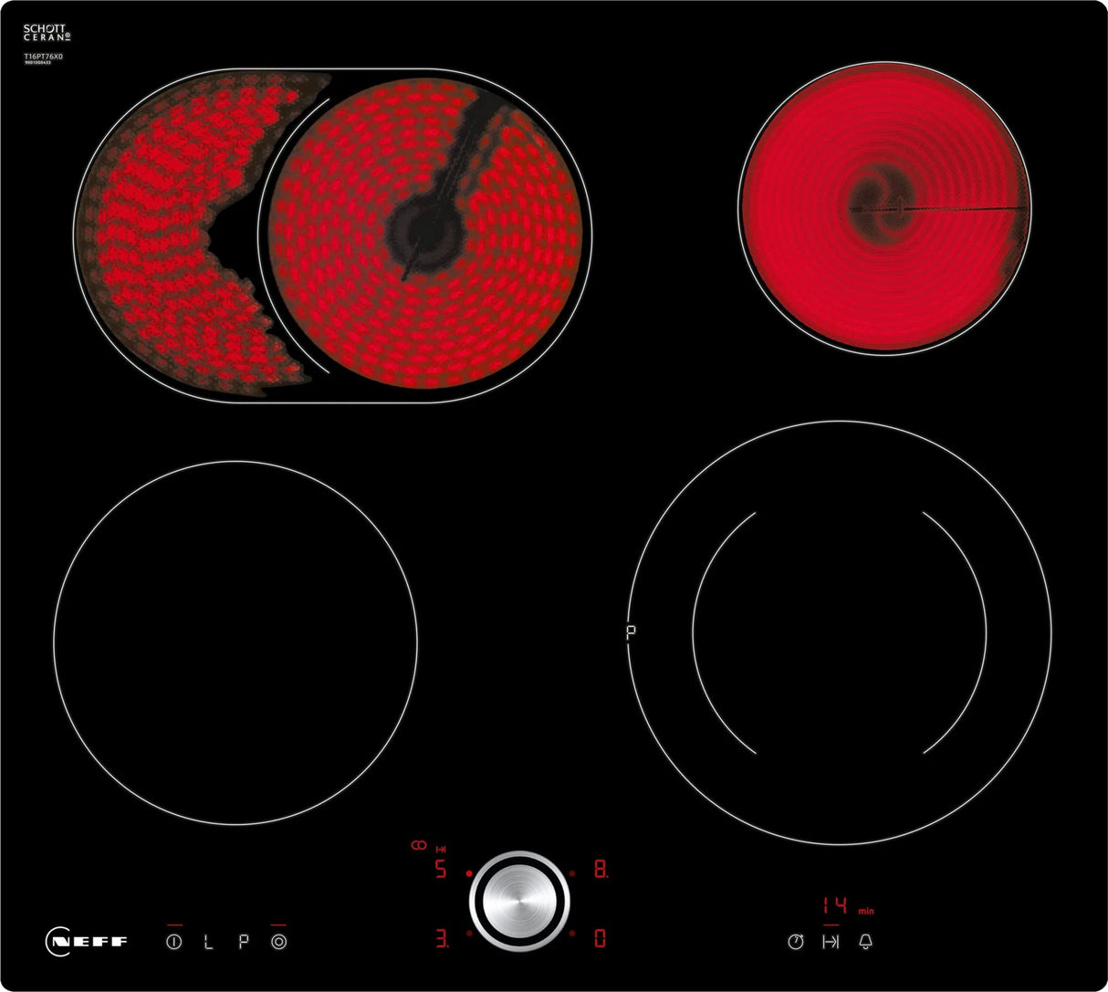 EAN 4242004188292 - Neff T16PT76X0 hobs Negro Integrado 60 cm Cerámico 4 zona(s) imagen 1