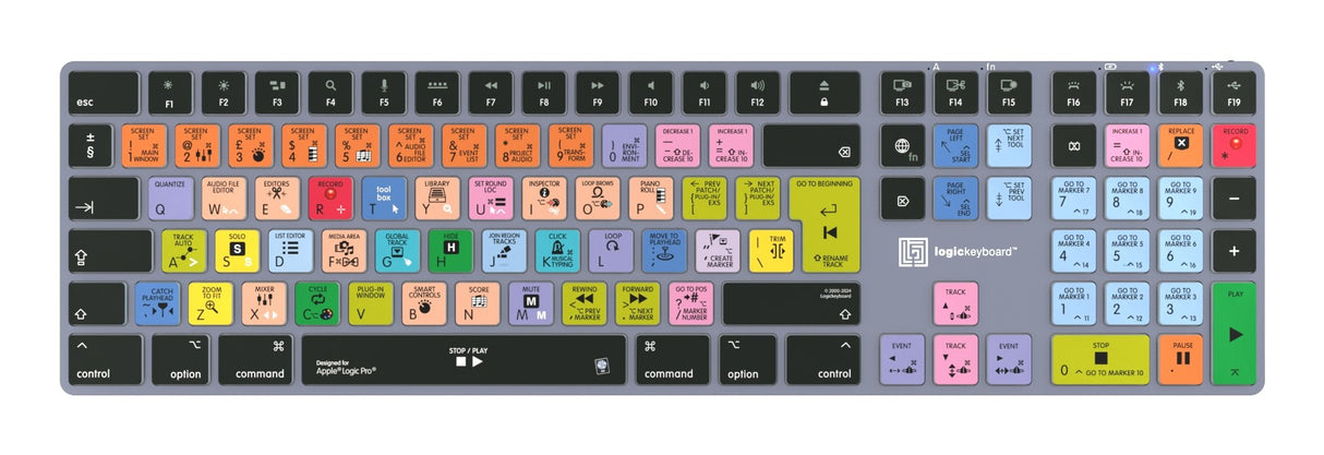 EAN 5707795022310 - Logickeyboard LKB-LOGXP2-TM teclado Oficina Bluetooth QWERTY Francés Gris, Titanio imagen 2