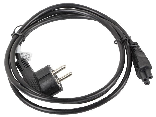 Cable De Alimentación Lanberg Ca-C5ca-11cc-0018-Bk Conectores Schuko / Iec320 C5 1.8 Metros