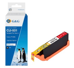 G&G Tinte Compatible Con Canon Cli-531bk 6123c001 Negro