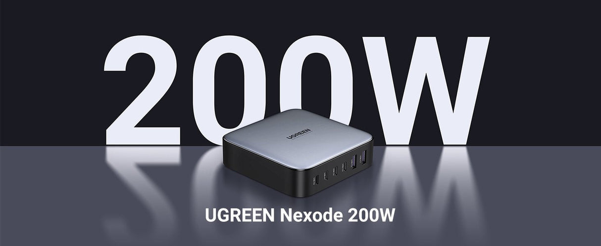 Ugreen 2usb-A+4usb-C 200w Desktop Fast Charger