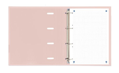 Oxford Carpeta Anillas Ebinder 4x25mm Live&Go Polyfoam C/Recambio A5+ Dots Pastel