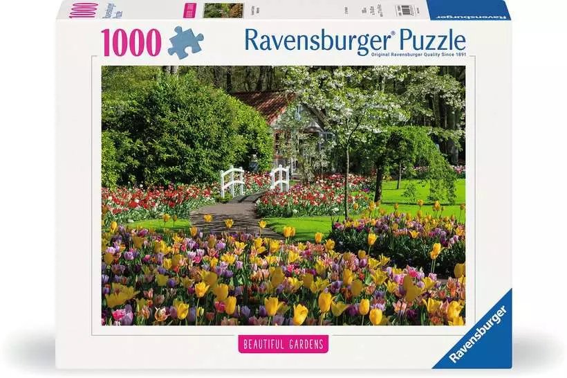 Puzzle 1000 Elementów Ogrody Keukenhof Holandia