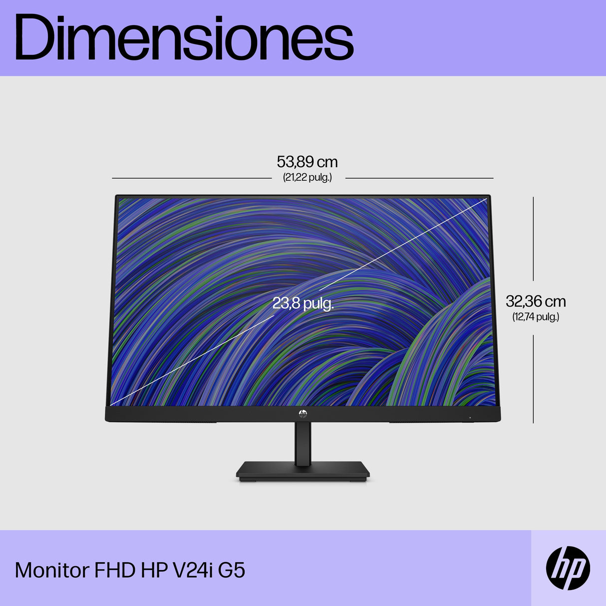 EAN 0196548193844 - HP V24i G5 FHD Monitor pantalla para PC 60,5 cm (23.8") 1920 x 1080 Pixeles Full HD LCD Negro imagen 13