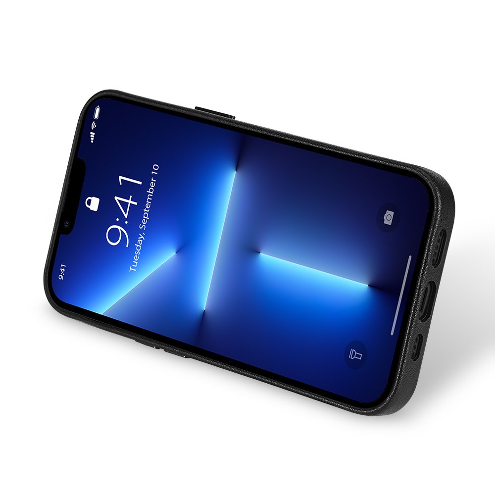 Nevox Styleshell Pro Magsafe Leder Iphone 16 Pro Schwarz