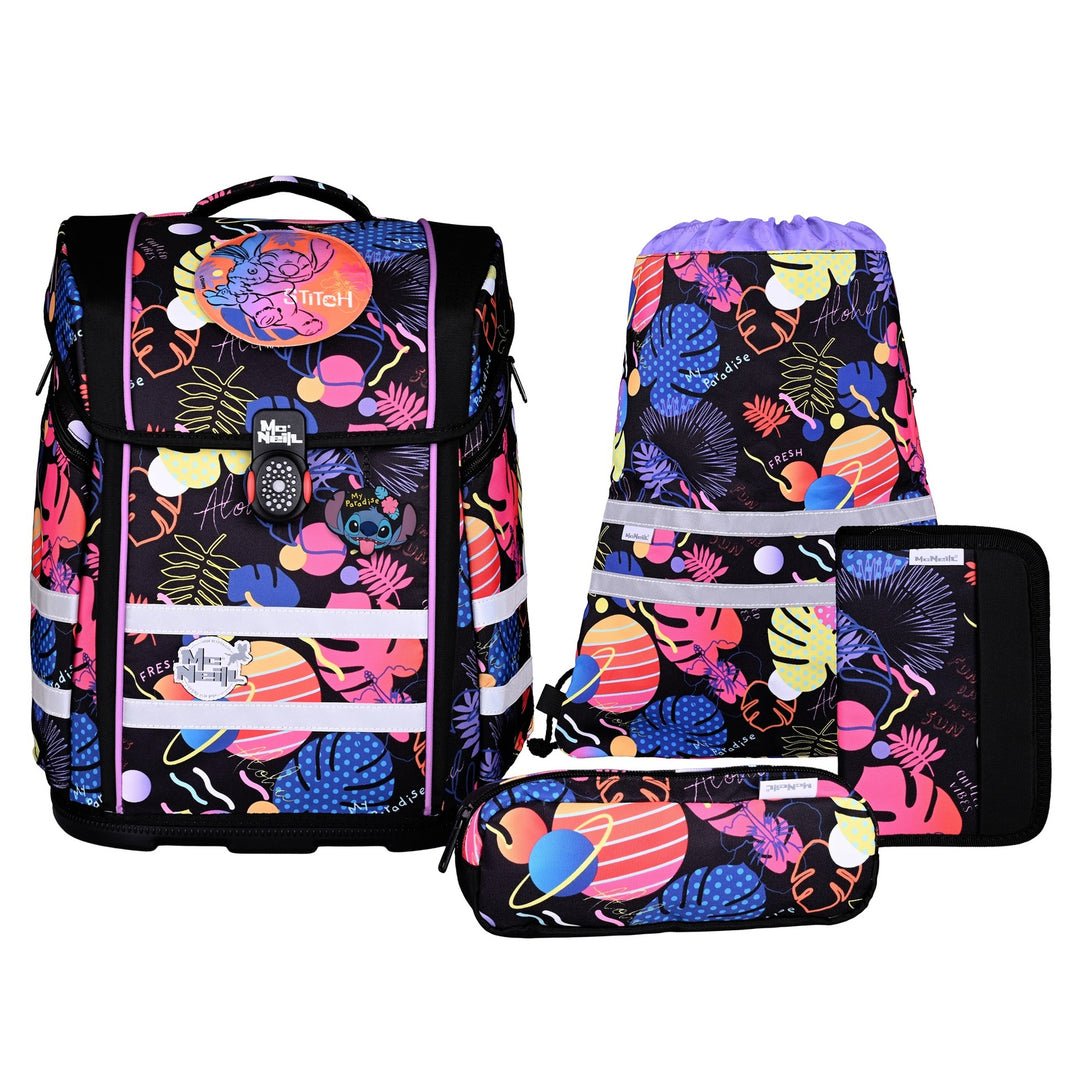 Mcneill Juego De Mochila Escolar Perfecto 5tlg. Disney-Stitch Iii