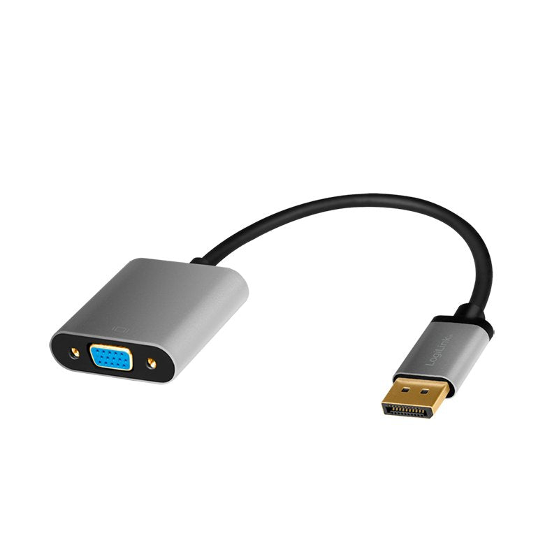 Adaptador Logilink Cda0109 Displayport Vga Negro, Gris