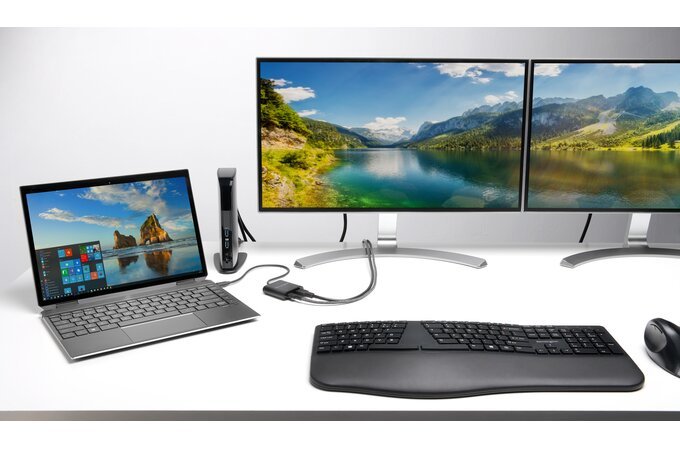 Teclado Inglés Kensington Pro Fit Ergo Rf Wireless + Bluetooth Qwerty Ee. Uu. Negro