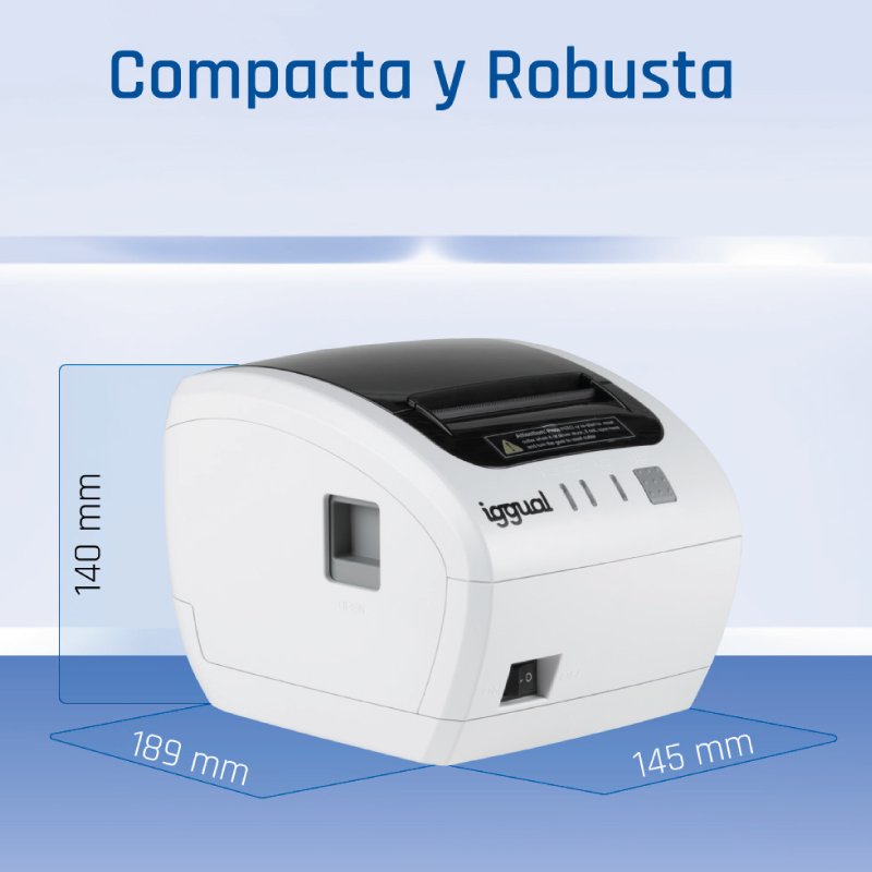 EAN 8435364320259 - iggual TP EASY 80W 203 x 203 DPI Alámbrico Térmico Impresora de recibos imagen 6