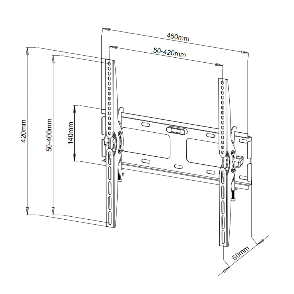 Soporte Techly Ica-Plb 131m Para Tv 139,7 Cm (55") Negro