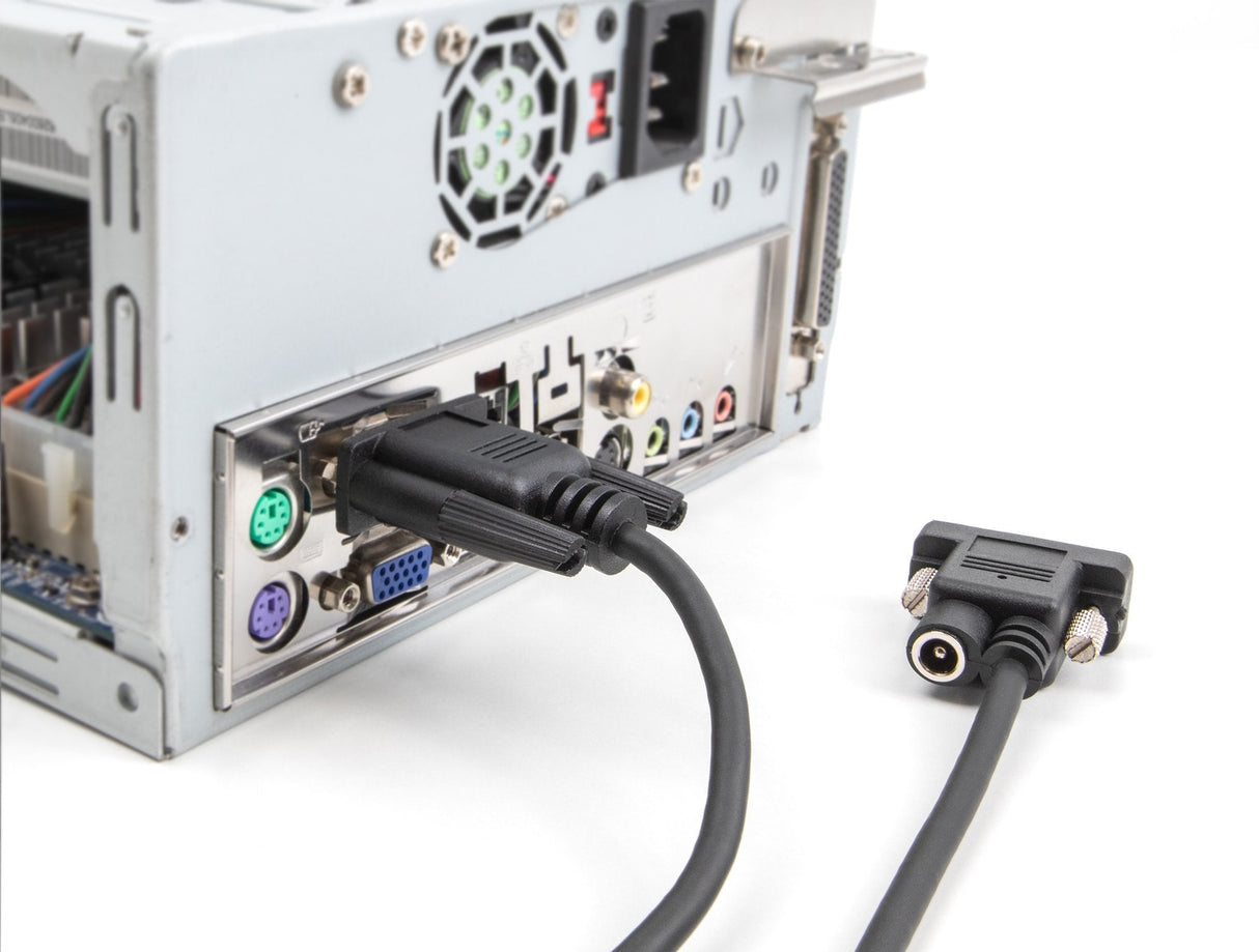 Delock 88240 Cable Serie Rs-232 D-Sub9 Hembra To D-Sub9 Hembra Conexión De Alimentación En El Pin 9 10 M