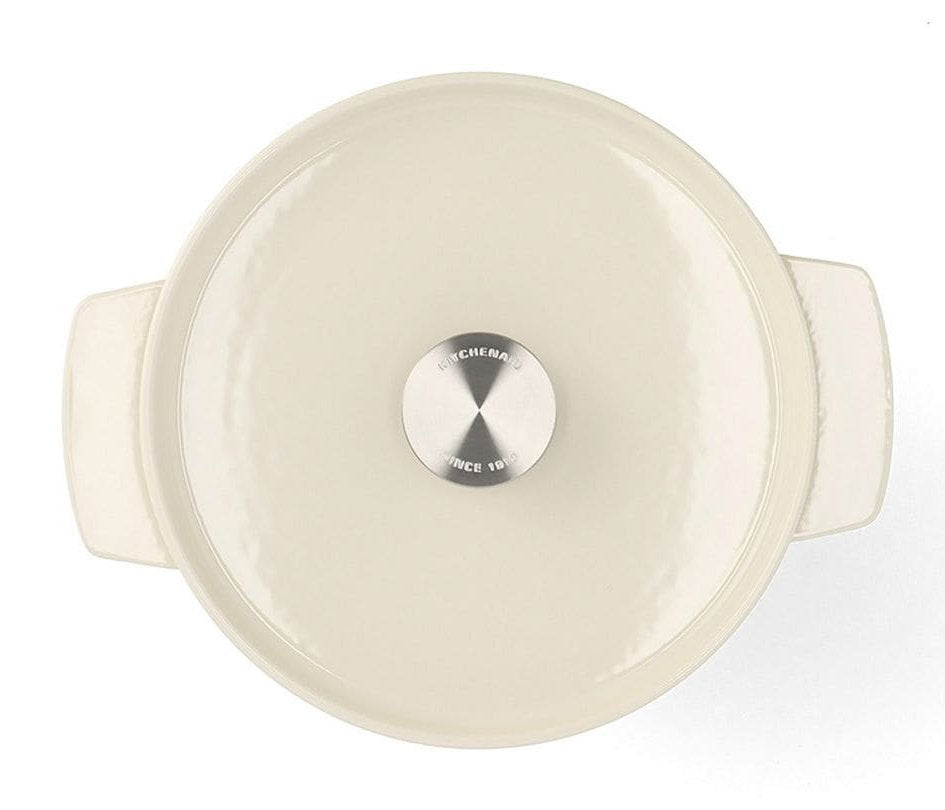 Kitchenaid Bräter Mit Deckel Gusseisen 22cm, Creme