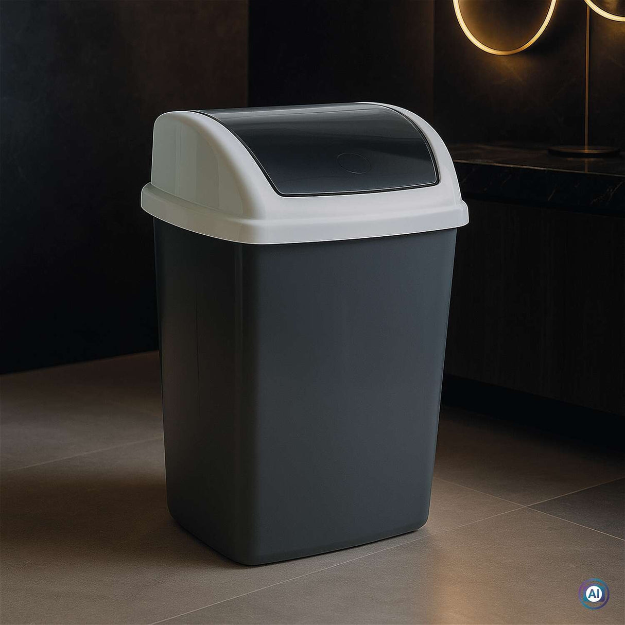EAN 4002390095846 - MAUL 9522487 papelera 24 L Rectangular Plástico, Polipropileno (PP) Gris Oscuro, Blanco imagen 2