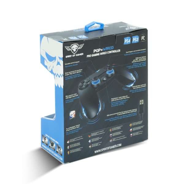 EAN 3700104441200 - Spirit of Gamer SOG-WXGP4 mando y volante Negro USB 2.0 Gamepad Analógico/Digital PC, PlayStation 4, Play imagen 4