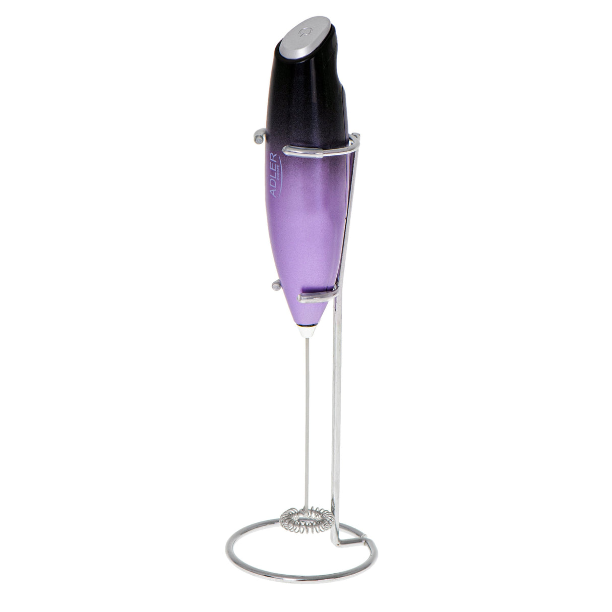 Adler Ad 4499 Espumador De Leche Con Soporte Negro Morado