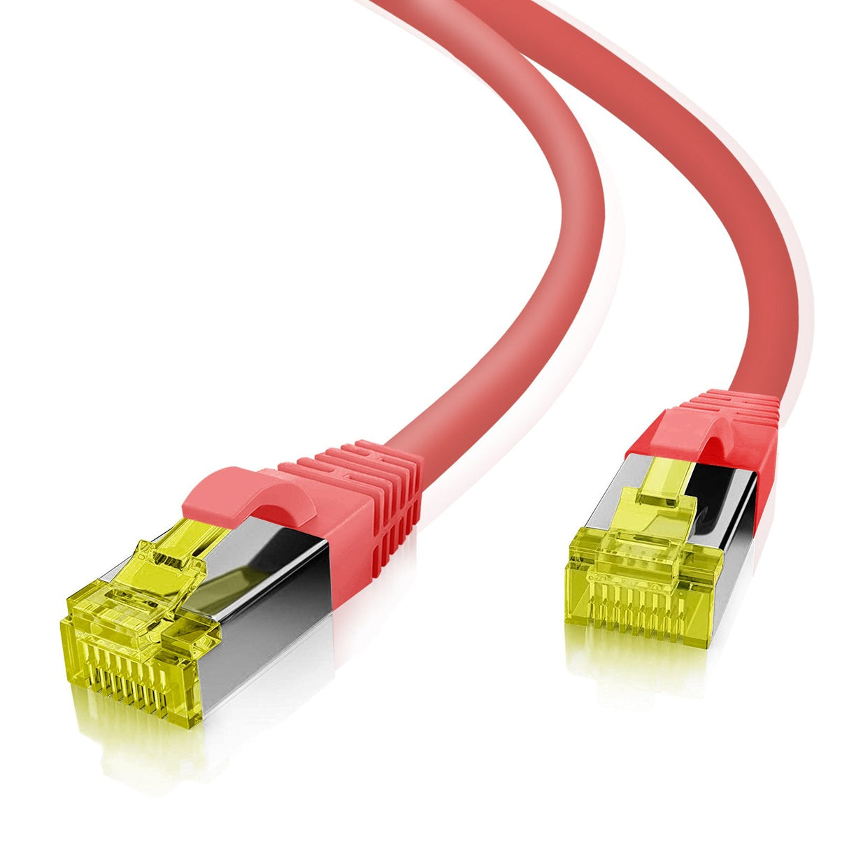 Helos Cable De Red S/Ftp Cat 6a Rojo 7,0m