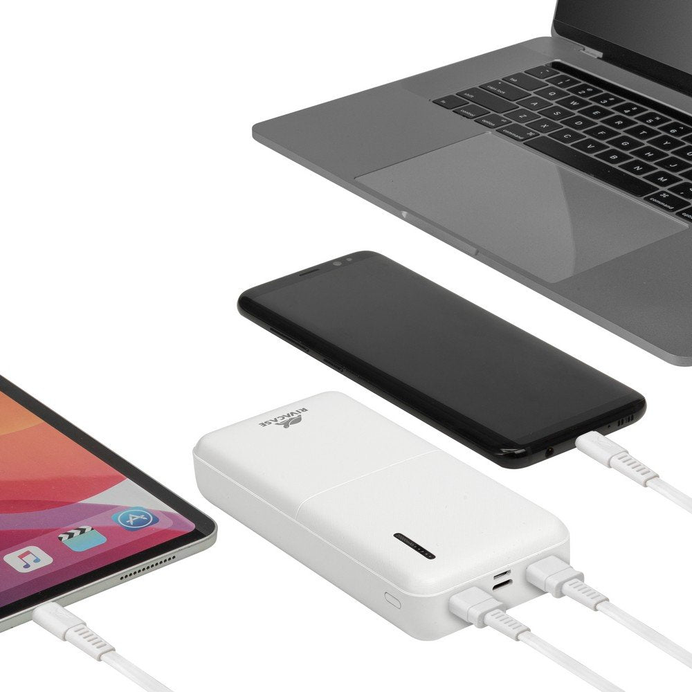 Power Bank Rivacase Va2572 (20000 Mah) Blanco Con Qc/Pd
