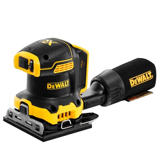Dewalt Lijadora Vibratoria Inalámbrica Dcw200nt, 18 Voltios, Lijadora Orbital Dcw200nt-Xj