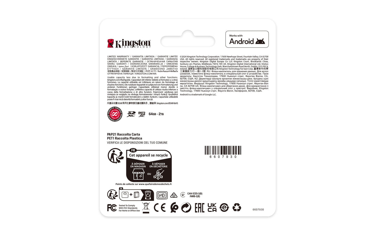 EAN 0740617348484 - Kingston Technology Canvas Select Plus Gen3 MicroSDXC UHS-I Clase 10 imagen 4