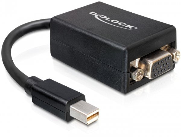 Delock Adaptador Mini Displayport 1.2 Macho > Vga Hembra Negro