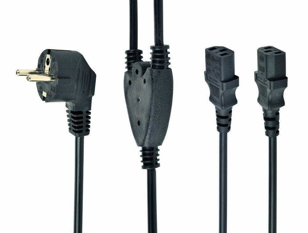 Cable De Alimentacion Gembird 230v 2m 2 Enchufes (Splitter En Y)
