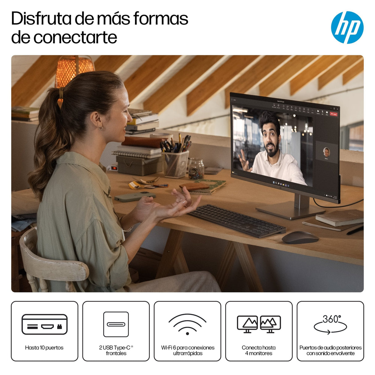 EAN 0199251514944 - HP OmniDesk M02-0012ns PC AMD Ryzen™ 5 8500G 16 GB DDR5-SDRAM 1 TB SSD Windows 11 Home Torre AI PC Gris imagen 8