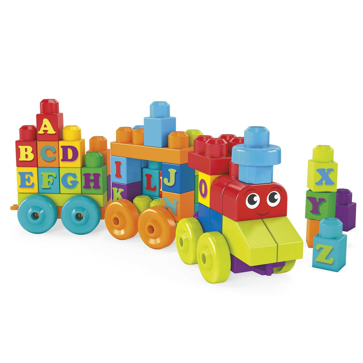 Fisher-Price Mega Bloks Abc Learning Train, Design Toys Dxh35