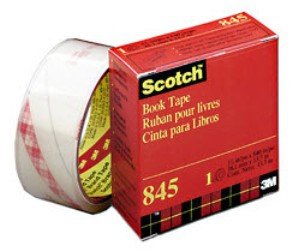 Scotch Cinta Adhesiva Transparente Para Reparación De Libros Pp Rollo 38,1mm X 13,7m