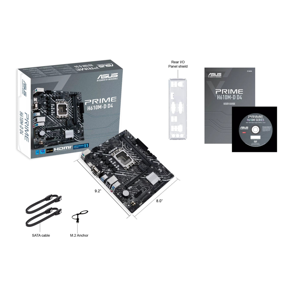 Placa Base Asus Prime H610m-D D4 Socket 1700 Micro Atx