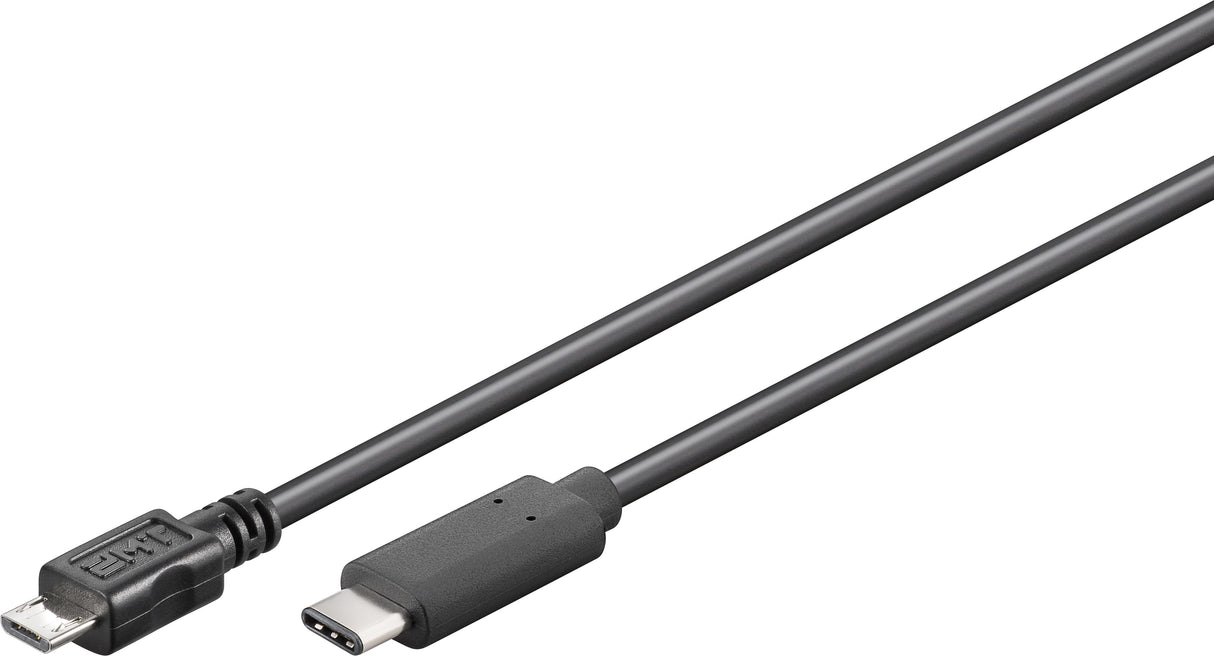 Kabel Usb 3.1 C->Micro B 2.0 S/S 0,2m, Schwarz