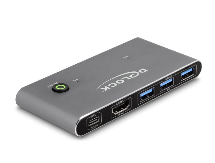 Delock 18647 Switch Hdmi Kvm 8k 60 Hz Con Usb 5 Gbps